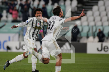 2021-04-07 - Paulo Dybala (Juventus FC) and Weston McKennie (Juventus FC) celebrates the goal - JUVENTUS FC VS SSC NAPOLI - ITALIAN SERIE A - SOCCER