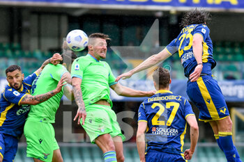 2021-04-11 - Il gol di testa di Sergej Milinkovic-Savic (Lazio) 1-0 - HELLAS VERONA VS LAZIO  - ITALIAN SERIE A - SOCCER