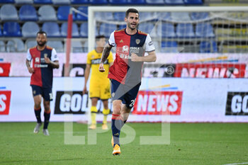 2021-04-17 - Gaston Pereiro of Cagliari Calcio, Esultanza, Celebration after scoring goal - CAGLIARI VS PARMA - ITALIAN SERIE A - SOCCER