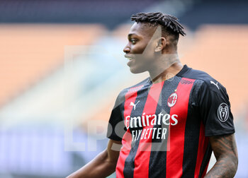 2021-04-18 - Rafael Leao of AC Milan during the Serie A 2020/21 football match between AC Milan vs Genoa CFC at the Giuseppe Meazza Stadium, Milan, Italy on April 18, 2021 - Photo FCI / Fabrizio Carabelli - AC MILAN VS GENOA CFC - ITALIAN SERIE A - SOCCER