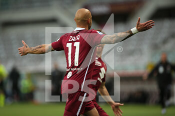2021-04-18 - Simone Zaza (Torino FC) celebrates the goal - TORINO FC VS AS ROMA - ITALIAN SERIE A - SOCCER