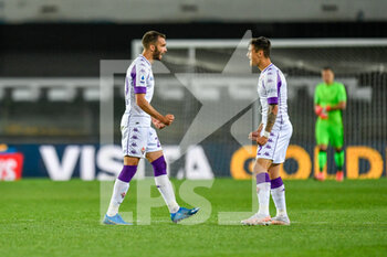 2021-04-20 - ACF Fiorentina celebrate victory - HELLAS VERONA VS ACF FIORENTINA - ITALIAN SERIE A - SOCCER