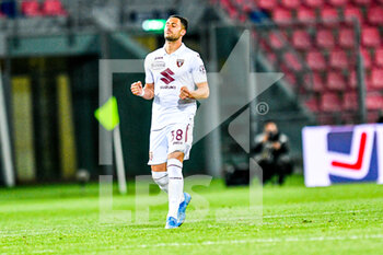 2021-04-21 - Rolando Mandragora (Torino FC) celebrates after scoring a goal - BOLOGNA FC VS TORINO FC - ITALIAN SERIE A - SOCCER