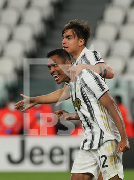 2021-04-21 - Alex Sandro Lobo Silva (Juventus FC) celebrates the goal - JUVENTUS FC VS PARMA CALCIO - ITALIAN SERIE A - SOCCER
