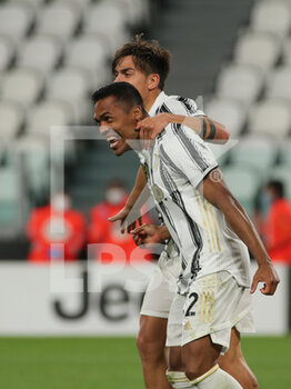 2021-04-21 - Alex Sandro Lobo Silva (Juventus FC) celebrates the goal - JUVENTUS FC VS PARMA CALCIO - ITALIAN SERIE A - SOCCER