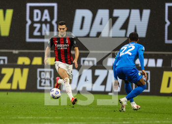 2021-04-21 - Diogo Dalot of AC Milan in action during the Serie A 2020/21 football match between AC Milan vs US Sassuolo at Giuseppe Meazza Stadium, Milan, Italy on April 21, 2021 - Photo FCI / Fabrizio Carabelli - AC MILAN VS US SASSUOLO - ITALIAN SERIE A - SOCCER
