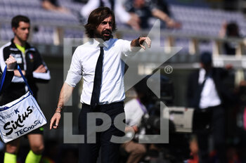 2021-04-25 - Andrea Pirlo coach of Juventus FC gestures - ACF FIORENTINA VS JUVENTUS FC - ITALIAN SERIE A - SOCCER