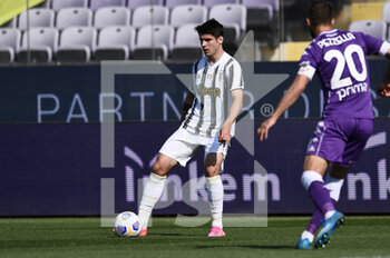 2021-04-25 - Alvaro Morata of Juventus FC in action - ACF FIORENTINA VS JUVENTUS FC - ITALIAN SERIE A - SOCCER