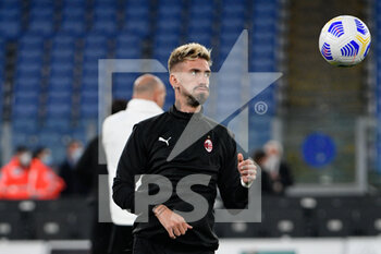 2021-04-26 - Samuel Castillejo of AC Milan seen in action during the Italian Football Championship League A 2020/2021 match between SS Lazio vs AC Milan at the Olimpic Stadium in Rome. - SS LAZIO VS AC MILAN - ITALIAN SERIE A - SOCCER