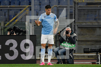 2021-04-26 - Joaquin Correa of SS Lazio seen in action during the Italian Football Championship League A 2020/2021 match between SS Lazio vs AC Milan at the Olimpic Stadium in Rome. - SS LAZIO VS AC MILAN - ITALIAN SERIE A - SOCCER