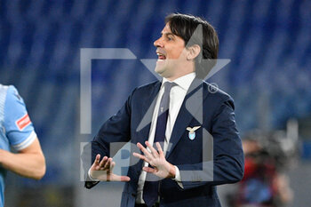 2021-04-26 - Simone Inzaghi coach of SS Lazio seen in action during the Italian Football Championship League A 2020/2021 match between SS Lazio vs AC Milan at the Olimpic Stadium in Rome. - SS LAZIO VS AC MILAN - ITALIAN SERIE A - SOCCER