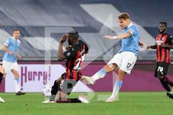 2021-04-26 - Ciro Immobile of SS Lazio goal 3-0 seen in action during the Italian Football Championship League A 2020/2021 match between SS Lazio vs AC Milan at the Olimpic Stadium in Rome. - SS LAZIO VS AC MILAN - ITALIAN SERIE A - SOCCER
