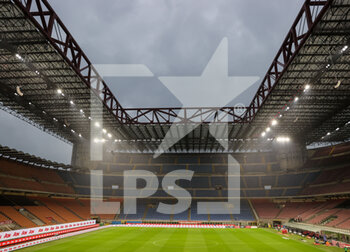 2021-05-01 - View of the Stadium during the Serie A 2020/21 football match between AC Milan vs Benevento Calcio at Giuseppe Meazza Stadium, Milan, Italy on May 01, 2021 - Photo FCI / Fabrizio Carabelli - AC MILAN VS BENEVENTO CALCIO - ITALIAN SERIE A - SOCCER