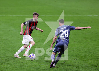 2021-05-01 - Alexis Saelemaekers of AC Milan in action during the Serie A 2020/21 football match between AC Milan vs Benevento Calcio at Giuseppe Meazza Stadium, Milan, Italy on May 01, 2021 - Photo FCI / Fabrizio Carabelli - AC MILAN VS BENEVENTO CALCIO - ITALIAN SERIE A - SOCCER