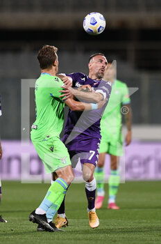 2021-05-08 - Franckn Ribery (ACF Fiorentina) in azione contrastato da Lucas Leiva (SS Lazio) - ACF FIORENTINA VS SS LAZIO  - ITALIAN SERIE A - SOCCER