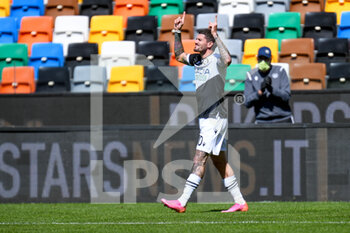 2021-05-08 - Rodrigo De Paul (Udinese) celebrates after scoring a goal 1-0 - UDINESE CALCIO VS BOLOGNA FC - ITALIAN SERIE A - SOCCER