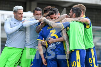 2021-05-09 - Esultanza di Federico Dimarco (Hellas Verona) per il gol - HELLAS VERONA VS TORINO FC - ITALIAN SERIE A - SOCCER