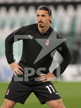 2021-05-09 - Zlatan Ibrahimović (AC Milan) during warmup - JUVENTUS FC VS AC MILAN - ITALIAN SERIE A - SOCCER