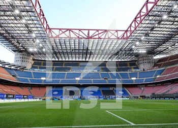 2021-05-12 - View of the Stadium during the Serie A 2020/21 football match between FC Internazionale and AS Roma at Giuseppe Meazza Stadium, Milan, Italy on May 12, 2021 - Photo FCI / Fabrizio Carabelli - INTER - FC INTERNAZIONALE VS AS ROMA - ITALIAN SERIE A - SOCCER