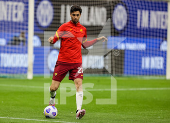 2021-05-12 - Javier Pastore of AS Roma warms up during the Serie A 2020/21 football match between FC Internazionale and AS Roma at Giuseppe Meazza Stadium, Milan, Italy on May 12, 2021 - Photo FCI / Fabrizio Carabelli - INTER - FC INTERNAZIONALE VS AS ROMA - ITALIAN SERIE A - SOCCER
