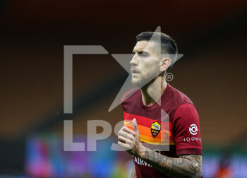 2021-05-12 - Lorenzo Pellegrini of AS Roma in action during the Serie A 2020/21 football match between FC Internazionale and AS Roma at Giuseppe Meazza Stadium, Milan, Italy on May 12, 2021 - Photo FCI / Fabrizio Carabelli - INTER - FC INTERNAZIONALE VS AS ROMA - ITALIAN SERIE A - SOCCER
