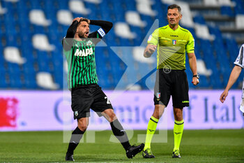 2021-05-12 - Disappointment, frustration of Domenico Berardi (US Sassuolo) - US SASSUOLO VS JUVENTUS FC - ITALIAN SERIE A - SOCCER