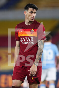 2021-05-15 - Roger Ibanez of Roma reacts during the Italian championship Serie A football match between AS Roma and SS Lazio on May 15, 2021 at Stadio Olimpico in Rome, Italy - Photo Federico Proietti / DPPI - AS ROMA VS SS LAZIO - ITALIAN SERIE A - SOCCER
