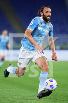 2021-05-15 - Vedat Muriqi of Lazio in action during the Italian championship Serie A football match between AS Roma and SS Lazio on May 15, 2021 at Stadio Olimpico in Rome, Italy - Photo Federico Proietti / DPPI - AS ROMA VS SS LAZIO - ITALIAN SERIE A - SOCCER