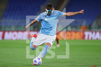 2021-05-15 - Sergej Milinkovic Savic of Lazio in action during the Italian championship Serie A football match between AS Roma and SS Lazio on May 15, 2021 at Stadio Olimpico in Rome, Italy - Photo Federico Proietti / DPPI - AS ROMA VS SS LAZIO - ITALIAN SERIE A - SOCCER