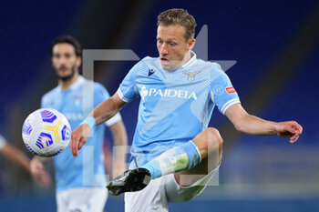2021-05-15 - Lucas Leiva of Lazio in action during the Italian championship Serie A football match between AS Roma and SS Lazio on May 15, 2021 at Stadio Olimpico in Rome, Italy - Photo Federico Proietti / DPPI - AS ROMA VS SS LAZIO - ITALIAN SERIE A - SOCCER