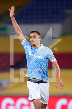 2021-05-15 - Luiz Felipe Ramos of Lazio gestures during the Italian championship Serie A football match between AS Roma and SS Lazio on May 15, 2021 at Stadio Olimpico in Rome, Italy - Photo Federico Proietti / DPPI - AS ROMA VS SS LAZIO - ITALIAN SERIE A - SOCCER