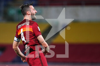 2021-05-15 - Bryan Cristante of Roma celebrates Pedro Rodriguez's 2-0 goal during the Italian championship Serie A football match between AS Roma and SS Lazio on May 15, 2021 at Stadio Olimpico in Rome, Italy - Photo Federico Proietti / DPPI - AS ROMA VS SS LAZIO - ITALIAN SERIE A - SOCCER