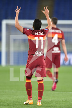 2021-05-15 -  Pedro Rodriguez celebrates after Score a Goal (Roma)  - AS ROMA VS SSC LAZIO  - ITALIAN SERIE A - SOCCER