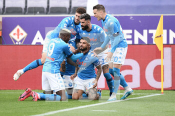 2021-05-16 - Lorenzo Insigne (Napoli SSC) esultanza gol 0-1 - ACF FIORENTINA VS SSC NAPOLI - ITALIAN SERIE A - SOCCER