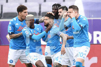 2021-05-16 - Lorenzo Insigne (Napoli SSC) esultanza gol 0-1 - ACF FIORENTINA VS SSC NAPOLI - ITALIAN SERIE A - SOCCER