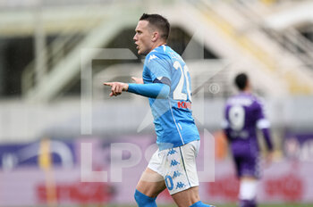2021-05-16 - Piotr Zielinski (Napoli SSC) esultanza gol 0-2 - ACF FIORENTINA VS SSC NAPOLI - ITALIAN SERIE A - SOCCER