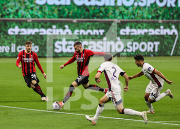 2021-05-16 - Ante Rebic of AC Milan in action during the Serie A 2020/21 football match between AC Milan vs Cagliari Calcio at Giuseppe Meazza Stadium, Milan, Italy on May 16, 2021 - Photo FCI / Fabrizio Carabelli - AC MILAN VS CAGLIARI CALCIO - ITALIAN SERIE A - SOCCER