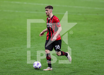2021-05-16 - Alexis Saelemaekers of AC Milan in action during the Serie A 2020/21 football match between AC Milan vs Cagliari Calcio at Giuseppe Meazza Stadium, Milan, Italy on May 16, 2021 - Photo FCI / Fabrizio Carabelli - AC MILAN VS CAGLIARI CALCIO - ITALIAN SERIE A - SOCCER