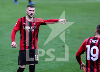 2021-05-16 - Ante Rebic of AC Milan gestures during the Serie A 2020/21 football match between AC Milan vs Cagliari Calcio at Giuseppe Meazza Stadium, Milan, Italy on May 16, 2021 - Photo FCI / Fabrizio Carabelli - AC MILAN VS CAGLIARI CALCIO - ITALIAN SERIE A - SOCCER