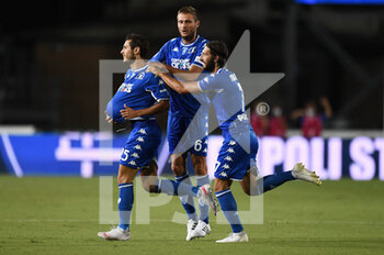 2021-08-21 - Filippo Bandinelli (Empoli FC) celebrating after score the goal - EMPOLI FC VS SS LAZIO - ITALIAN SERIE A - SOCCER