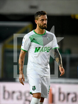 2021-08-21 - Francesco Caputo (Sassuolo) portrait - HELLAS VERONA FC VS US SASSUOLO - ITALIAN SERIE A - SOCCER
