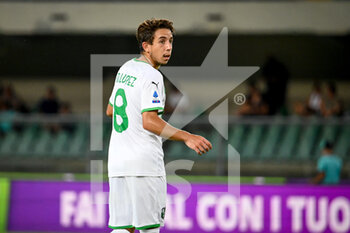 2021-08-21 - Maxime Lopez (Sassuolo) portrait - HELLAS VERONA FC VS US SASSUOLO - ITALIAN SERIE A - SOCCER