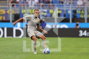 2021-08-21 - Domenico Criscito of Genoa CFC in action during the Serie A 2021/22 football match between FC Internazionale and Genoa CFC at Giuseppe Meazza Stadium, Milan, Italy on August 21, 2021 - Photo FCI / Fabrizio Carabelli - INTER - FC INTERNAZIONALE VS GENOA CFC - ITALIAN SERIE A - SOCCER