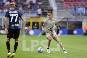 2021-08-21 - Hernani of Genoa CFC in action during the Serie A 2021/22 football match between FC Internazionale and Genoa CFC at Giuseppe Meazza Stadium, Milan, Italy on August 21, 2021 - Photo FCI / Fabrizio Carabelli - INTER - FC INTERNAZIONALE VS GENOA CFC - ITALIAN SERIE A - SOCCER