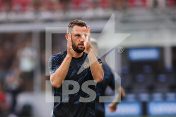 2021-08-21 - Stefan de Vrij of FC Internazionale during the Serie A 2021/22 football match between FC Internazionale and Genoa CFC at Giuseppe Meazza Stadium, Milan, Italy on August 21, 2021 - Photo FCI / Fabrizio Carabelli - INTER - FC INTERNAZIONALE VS GENOA CFC - ITALIAN SERIE A - SOCCER