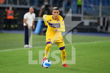 2021-08-22 - Jose’ Maria Callejon of ACF Fiorentina seen in action during the  Italian Football Championship League A 2021/2022 match between AS Roma vs ACF Fiorentina at the Olimpic Stadium in Rome. - AS ROMA VS ACF FIORENTINA - ITALIAN SERIE A - SOCCER