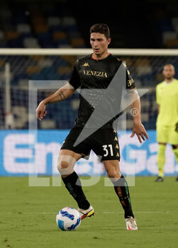 2021-08-22 - Mattia Caldara of Venezia FC in action - SSC NAPOLI VS VENEZIA FC - ITALIAN SERIE A - SOCCER