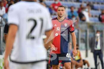 2021-08-23 - Sebastian Walukiewicz of Cagliari Calcio - CAGLIARI CALCIO VS SPEZIA CALCIO - ITALIAN SERIE A - SOCCER