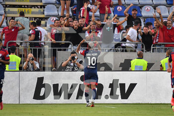2021-08-23 - Galvao Joao Pedro of Cagliari Calcio, Rigore, Esultanza, Celebration after scoring goal - CAGLIARI CALCIO VS SPEZIA CALCIO - ITALIAN SERIE A - SOCCER