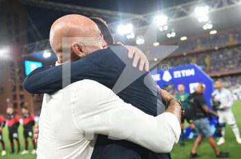 2021-08-23 - Stefano Pioli (Milan), head coach  and Roberto D'Aversa (Sampdoria)
, head coach - UC SAMPDORIA VS AC MILAN - ITALIAN SERIE A - SOCCER